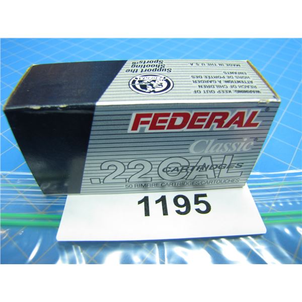 COLLECTOR BOX OF .22 AMMO