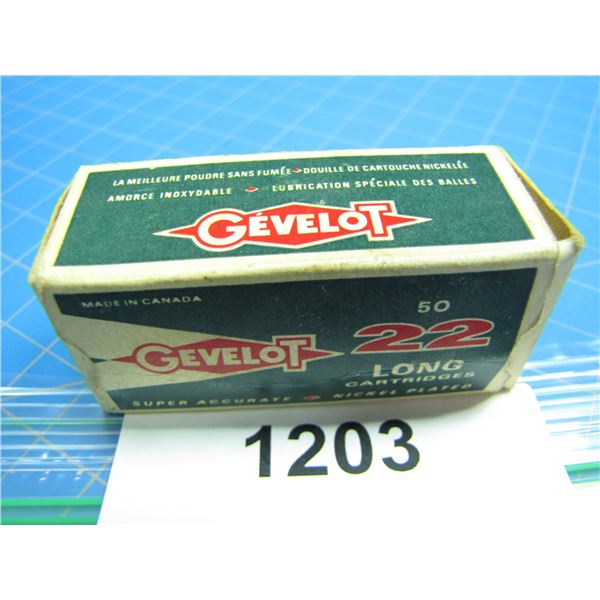 COLLECTOR BOX OF .22 AMMO