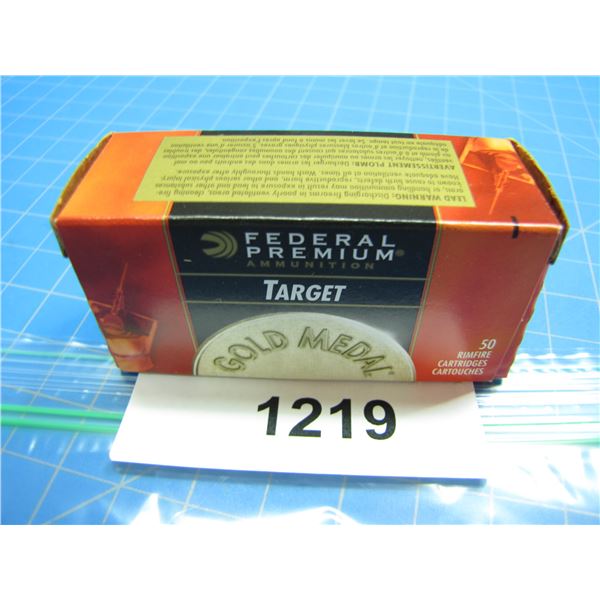 COLLECTOR BOX OF .22 AMMO