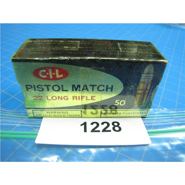 COLLECTOR BOX OF .22 AMMO