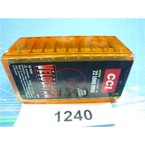 COLLECTOR BOX OF .22 AMMO