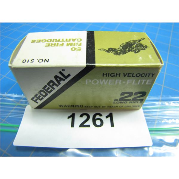 COLLECTOR BOX OF .22 AMMO