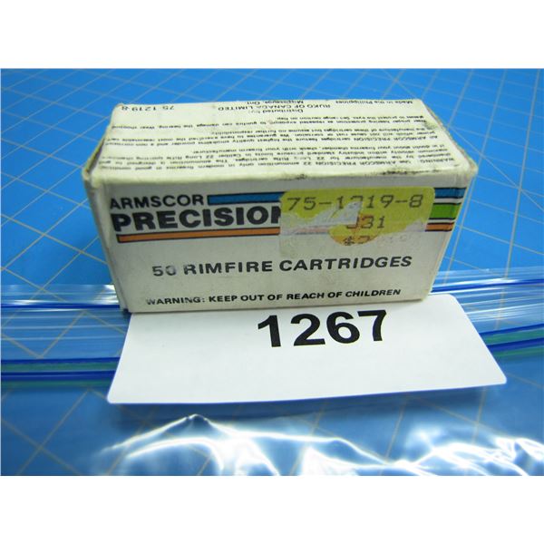 COLLECTOR BOX OF .22 AMMO