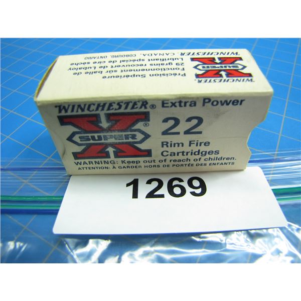 COLLECTOR BOX OF .22 AMMO