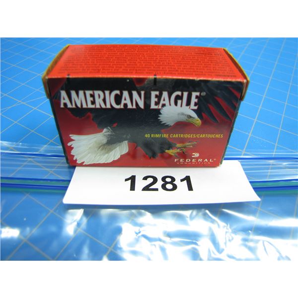 COLLECTOR BOX OF .22 AMMO