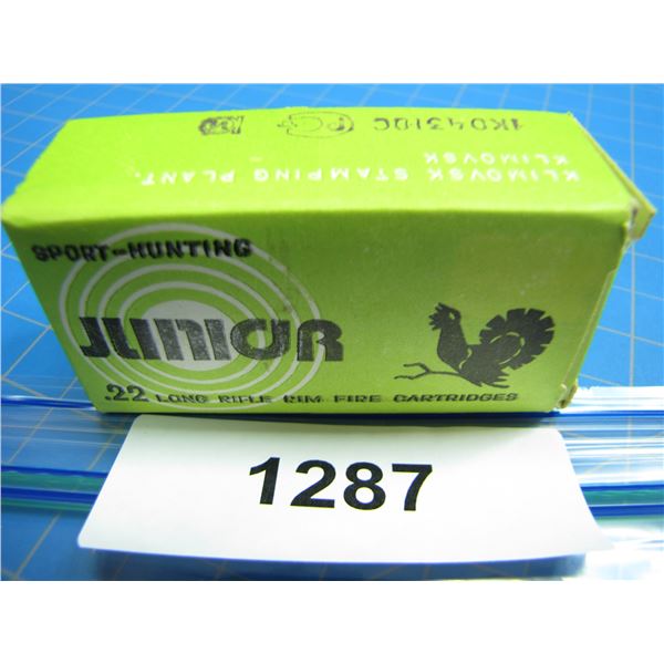 COLLECTOR BOX OF .22 AMMO