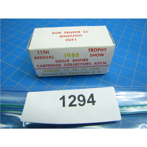 COLLECTOR BOX OF .22 AMMO