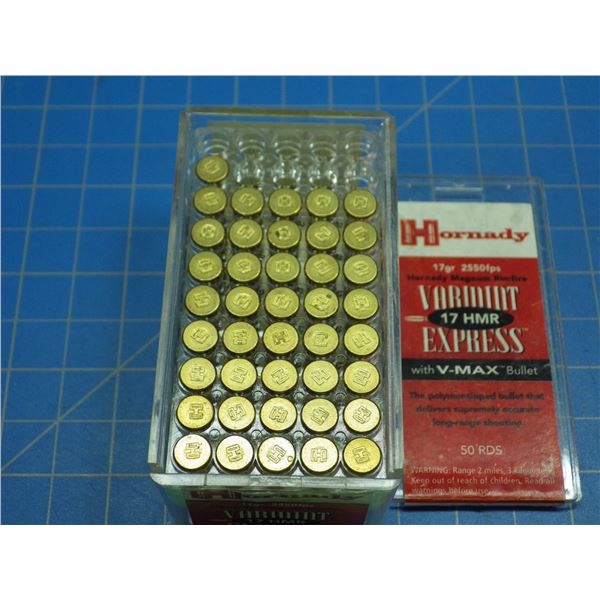 Ammunition, opened  box, 17 HMR, 41 rounds