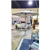 Image 5 : TREASURE GARDEN 9' COLLAR-TILT OCTAGONAL UMBRELLA. ANTHRACITE FRAME WITH BEACON ASH FABRIC