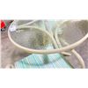 Image 4 : TELESCOPE CASUAL 3 PIECE SET. 2 STACKING ARM CHAIRS AND 30" TABLE SET. ALUMINUM FRAME