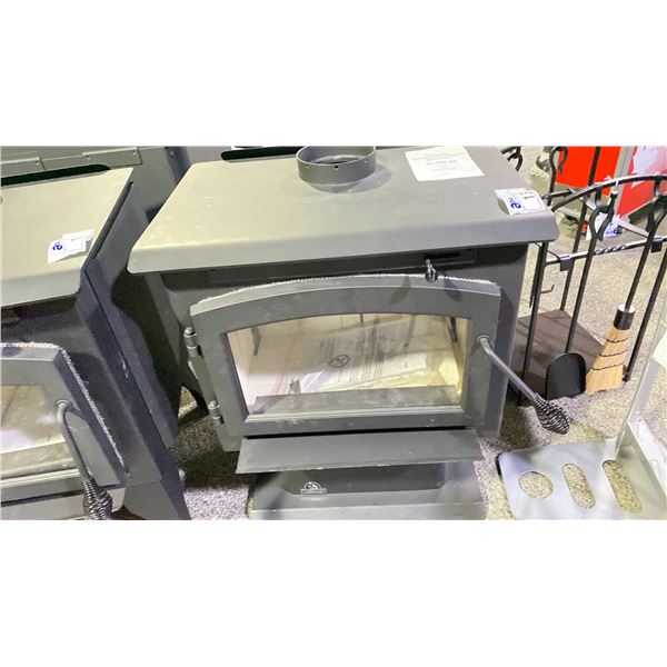 AMBIANCE WOLF STEEL OUTLANDER 15 WOODSTOVE. MATTE BLACK. 1.57 G/H. HEATS FROM 600-1800 SQ FT. 20"