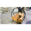 Image 2 : 24" CAST IRON HOOP LOG HOLDER