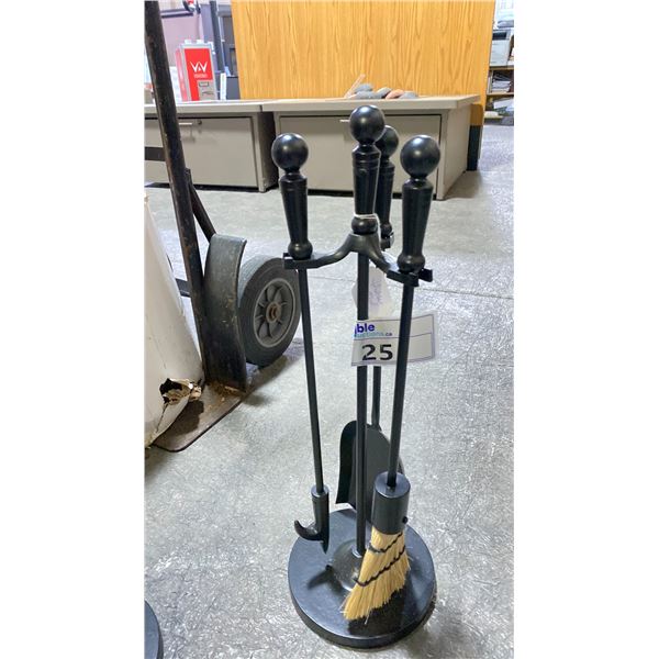 HOLDEN MINUTEMAN MINI-13BK MINI FIREPLACE TOOL SET WITH DECORATIVE BALL END HANDLES