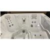 Image 2 : HOTSPRING PORTABLE SPAS LIMELIGHT FLAIR HOT TUB. ALPINE WHITE/ESPRESSO CABINET. SEATING FOR 6