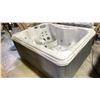Image 1 : ARTESIAN SPAS MODEL GARDEN SPAS IRIS. 78"X60"X30". 110V. SILVER MARBLE/GREY CABINET. SEATS 4