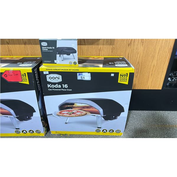 OONI KODA 16 GAS POWERED PIZZA OVEN WITH COVER