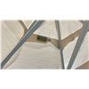 Image 4 : TREASURE GARDEN SUNBRELLA 9' OCTAGONAL AUTO-TILT UMBRELLA WITH METAL BASE. WHITE FRAME WITH TANGO