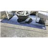 Image 1 : TREASURE GARDEN OUTDOOR RUG. 5'3"X7'4" DESIGNED BY REFLECTIONS. COLOR IS OCEAN BLUE.