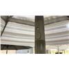 Image 2 : TREASURE GARDEN 9' PUSH BUTTON TILT OCTAGONAL UMBRELLA AND BASE. CHAMPAGNE FRAME/TRUSTED FOG