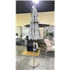 Image 3 : TREASURE GARDEN 9' PUSH BUTTON TILT OCTAGONAL UMBRELLA AND BASE. CHAMPAGNE FRAME/TRUSTED FOG