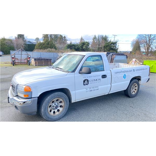 2007 GMC SIERRA 2DR PU, WHITE, VIN 3GTEC14X06G264771