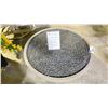 Image 1 : BOLA FIRE BOWL. SMOOTH GREY CONCRETE WITH 20" NATURAL GAS BURNER AND TRIM RING. 65,000 BTU.
