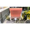 Image 6 : TELESCOPE CASUAL BELLE ISLE CUSHION SWIVEL ROCKER WITH PERSIMMON FABRIC AND DESERT FRAME. MARINE