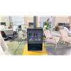 Image 1 : SUPREME NOVO 38 WOOD STOVE WITH SOAPSTONE PANELS AND PODIUM BASE. 1.85 G/H, HEATS 500-2500 SQ FT,
