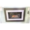 Image 3 : VALOR H4 SERIES FIREPLACE. BLACK OUTER LANDSCAPE SURROUND, POWDER COATED NICKEL INNER BEZEL, FLUTED
