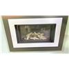 Image 4 : VALOR H4 SERIES FIREPLACE. BLACK OUTER LANDSCAPE SURROUND, POWDER COATED NICKEL INNER BEZEL, FLUTED