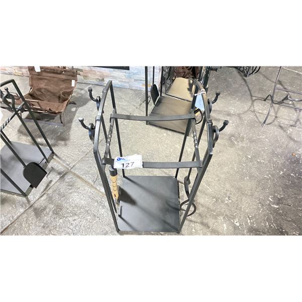 MISSION II FIREPLACE TOOL SET WITH LOG HOLDER