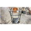 Image 4 : MISSION II FIREPLACE TOOL SET WITH LOG HOLDER