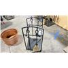 Image 2 : FIREPLACE TOOL SET WITH LOG HOLDER