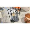 Image 3 : FIREPLACE TOOL SET WITH LOG HOLDER
