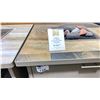 Image 3 : OWLEE CREIGHTON 42" SQUARE OCCASIONAL HEIGHT FIRE TABLE. SANDALWOOD/QUARRY NATURAL TILE TOP & ROCK