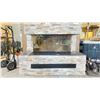 Image 2 : AMBIANCE FIREPLACES LUXUX 40" BAY FIREPLACE WITH LOUVRES AND HOT AIR GRAVITY SYSTEM. GUILLOTINE