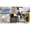 Image 5 : OW LEE FORMA 25"X65" OCCASIONAL HEIGHT PROPANE FIRE TABLE. SABLE WITH ESPRESSO GLASS.