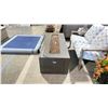 Image 7 : OW LEE FORMA 25"X65" OCCASIONAL HEIGHT PROPANE FIRE TABLE. SABLE WITH ESPRESSO GLASS.