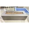 Image 8 : OW LEE FORMA 25"X65" OCCASIONAL HEIGHT PROPANE FIRE TABLE. SABLE WITH ESPRESSO GLASS.