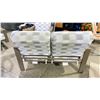 Image 4 : TELESCOPE CASUAL LARSSEN CUSHION LOVESEAT. BEACHWOOD COLOR FRAME AND DREAM MIST FABRIC. TEXTURED