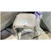 Image 1 : TELESCOPE CASUAL 17" SIDE TABLE. BEACHWOOD COLOR. MARINE GRADE POLYMER & TEXTURED POWDER COATED