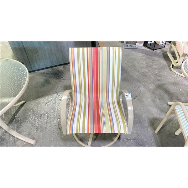 TELESCOPE GARDEN GARDENELLA SWIVEL CHAIR WITH POWDER COATED ALUMINUM FRAME