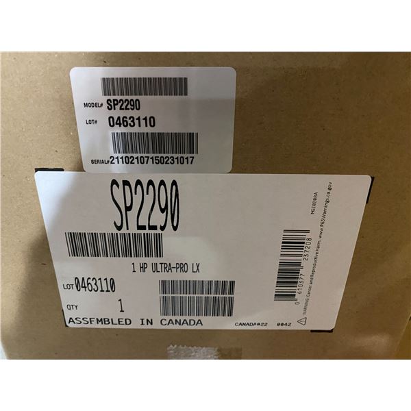 HAYWARD ULTRA PRO SERIES 1 HP POOL PUMP MODEL SP2290