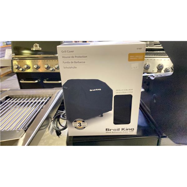 BROIL KING S BBQ GRILL COVER. 58X21.5X46"