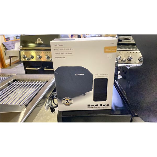BROIL KING S BBQ GRILL COVER. 58X21.5X46"