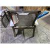 Image 3 : TELESCOPE CASUAL ARM CHAIR. ALUMINUM FRAME