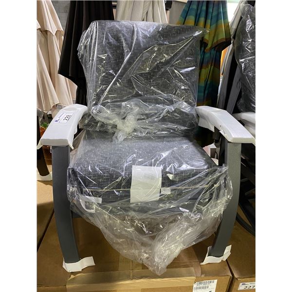 TELESCOPE CASUAL BELLE ISLE ARM CHAIR. ALUMINUM FRAME