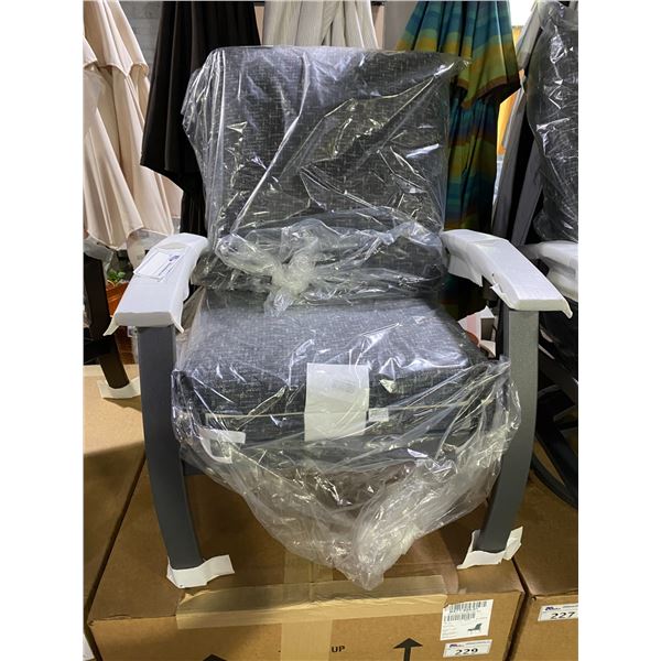 TELESCOPE CASUAL BELLE ISLE ARM CHAIR. ALUMINUM FRAME