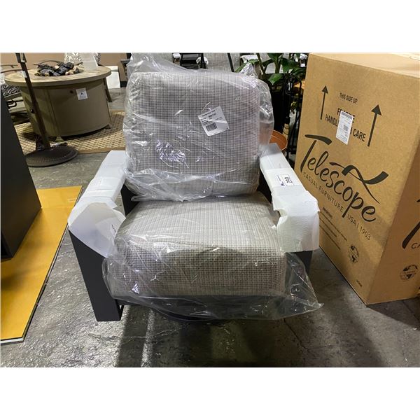TELESCOPE CASUAL LARSSEN SWIVEL ROCKER. ALUMINUM FRAME