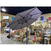 Image 2 : TREASURE GARDEN 9' OCTAGONAL UMBRELLA WITH PUSH BUTTON TILT WITH WEIGHTED BASE. ANTHRACITE COLOR